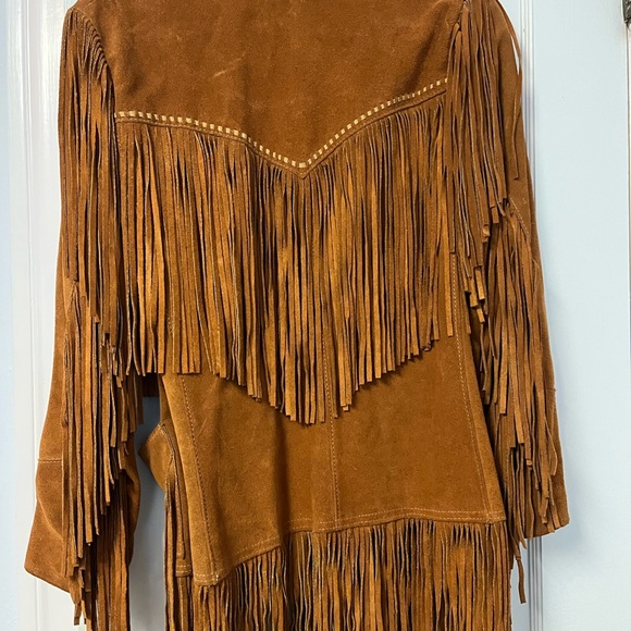 Vintage suede fringed jacket - Picture 2 of 4